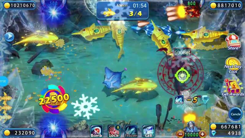 Do đó, bạn cần phải điều chỉnh lực bắn sao cho phù hợp với loại cá và tình huống đang gặp phải.